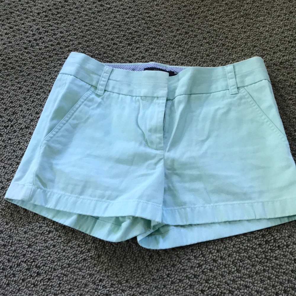 Jcrew Chino shorts, mint, size 0